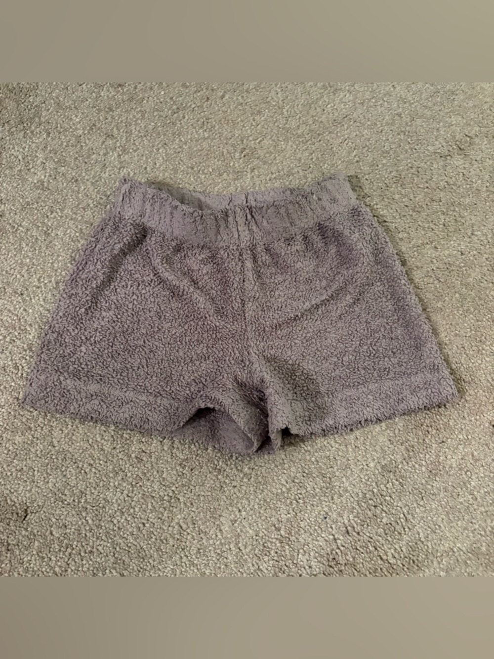 Art Class small 6/6x Cozy Plush girls Lounge Shorts - Lavender Gray